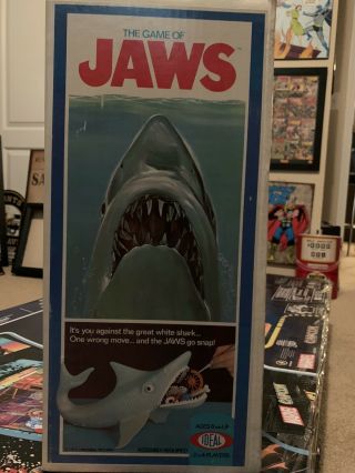 Vintage 1975 The Game Of Jaws By Ideal Box & Instructions Horror