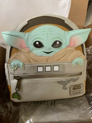 Loungefly Star Wars Mandalorian - Baby Yoda / The Child Mini Backpack W/tags