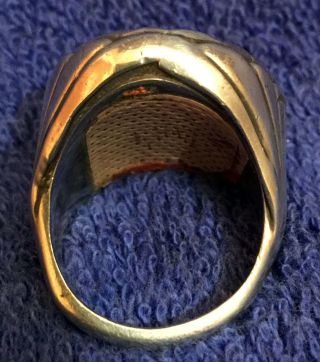 Vintage Red Cardinal Love Bird Ring 10 size Native American Indian Jewelry 3