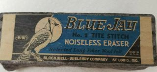 Vintage Blue Jay No 2 Tite Stitch Noiseless Chalk Eraser Blackwell Wielandy