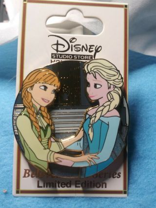 Disney Studio Store Hollywood Pin Dssh Beloved Tales Frozen Anna & Elsa Le300