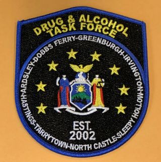 Greenburgh Police Drug Alcohol Task Force Patch Westchester York Rare