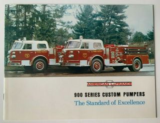 Vintage 1969 American Lafrance 900 Series Custom Pumpers Brochure Firetrucks