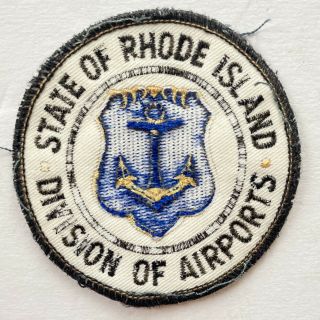 Vintage Rhode Island Airport Patch Division Tf Green Ri Ocean State