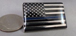 12 Police Blue Line Flag Pins Silver Lives Matter Law Enforcement