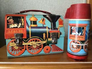 Vintage Casey Jones Lunchbox And Thermos