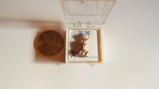 Vintage President Abe Lincoln Bust Pearl Tie Tac
