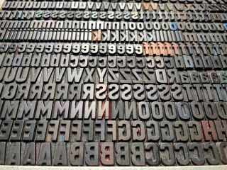 Vintage Letterpress Wood Type Alphabet 18mm Printing Blocks Wooden Letters Adana