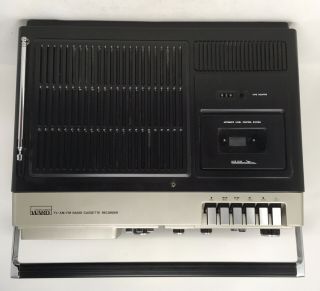 Montgomery Ward GEN 11180B TV - AM/FM Radio - Cassette Recorder Vintage Taiwan 3
