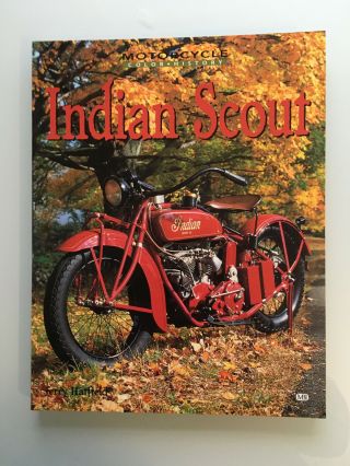 Rare Vintage Indian Scout Old Motorcycle Racing Parts Classic Barn Find Book