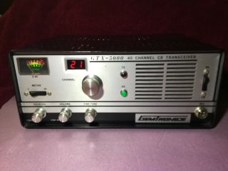 Vintage Cb - Gemtronics Gtx - 5000 40 Channels Tube Type W/mic