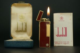 Dunhill Rollagas Lighter W/box Vintage F58