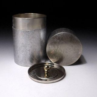 @jh37: Vintage Japanese High - Class Copper Tea Caddy By Famous Artisan,  Zuisho