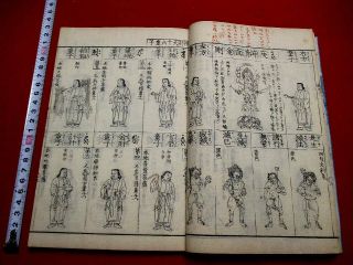 1 - 5 Buddhist Image Butsuzo3 Japanese Woodblock Print Book