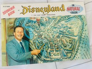 1955 Disneyland Picture Souvenir Book 1st Year Walt Disney Prod.