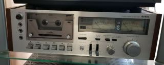Aiwa Ad - 6450 Vintage Cassette Deck.  1979.  Needs Belts