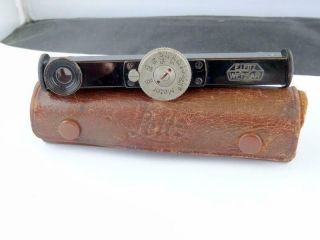 Vintage Leitz Leica Fodis Camera Rangefinder German Made Metric W/ Leather Case