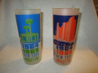 Vintage York Worlds Fair Glass 1964 - 1965 Hall Of Science Ny State Exhibit