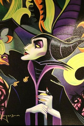 Disney Fine Art Maleficent ' s Fury Tim Rogerson Limited Edition Sleeping Beauty 2
