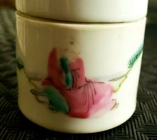 FINE 18TH OR EARLY 19TH CENTURY SIGNED FIGURAL CHINESE SNUFF OPIUM JAR 3