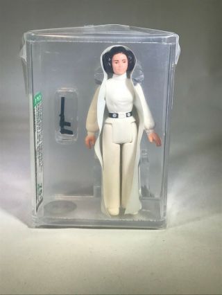 Vintage Star Wars 1977 Princess Leia Organa Brown Hair & Belt Afa 75 Ex,  /nm