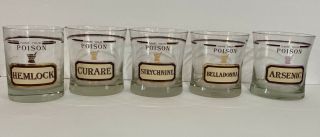 Vintage 5 Name Your Poison Rock Glasses By Cera Neiman Marcus