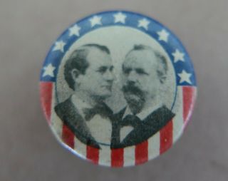 1896 William Jennings Bryan/arthur Sewall Presidential Campaign Cufflink Button