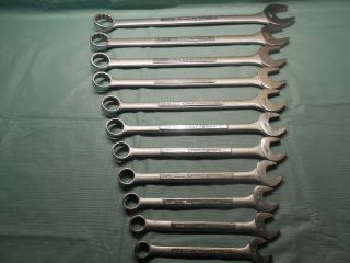 11 Pc Vintage " Craftsman Usa =v= " Wrench Set 9/16 " - 1 - 1/4 " 12 Point