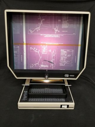 Vintage Eyecom 1000 Microfiche Reader