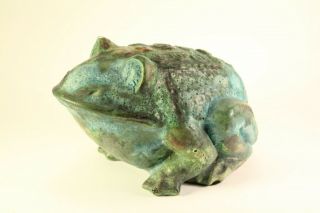 Vtg Raymor Bitossi Londi Pottery Style Sea - Garden Frog Sculpture Figurine Italy