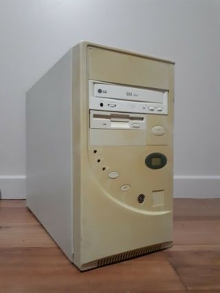 Vintage At Pc Windows 98 Computer,  Intel Pentium,  48mb,  8gb,  Sound Blaster Isa