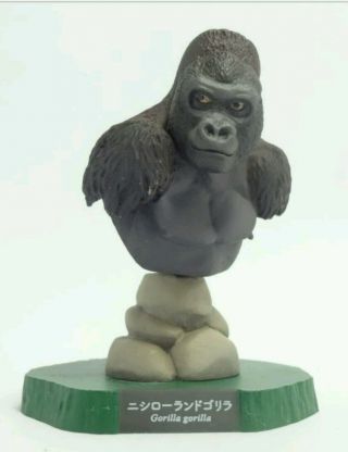 Rare Kaiyodo Higashiyama Zoo Mountain Gorilla Ape Bust Exclusive Figure Model