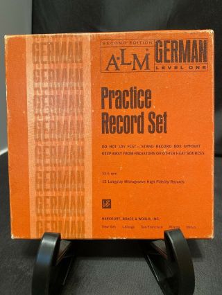 Alm German Level One Second Edition Practice Record Set 15 33 1/2 Rpm