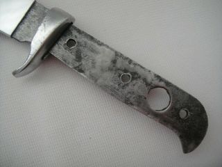 Vintage Puma 6396 Bowie Knife Finger Guard - No Handle,  Leather Sheath 3