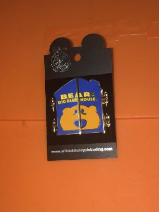 Rare Wdw Disney Henson Bear In The Big Blue House Hinged Logo Pin 2005 Moc