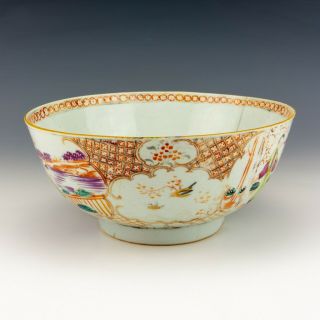 Antique Chinese Mandarin Porcelain - Oriental Figures Bowl - But Lovely 2