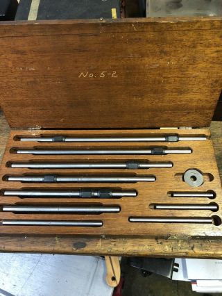 Vintage Brown And Sharpe No.  655 Micrometer Length Standards