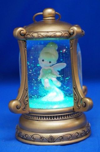 Tinker Bell Light Up Led Lantern Snowglobe Disney Precious Moments Figure 161102