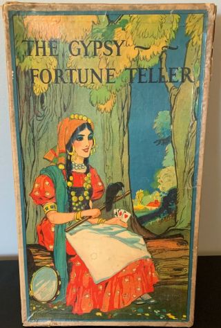 Vintage The Gypsy Fortune Teller Game Milton Bradley Fortune Spinner C