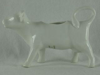 Porcelain Cow Creamer Made In France 5 " X 7 " Inches White