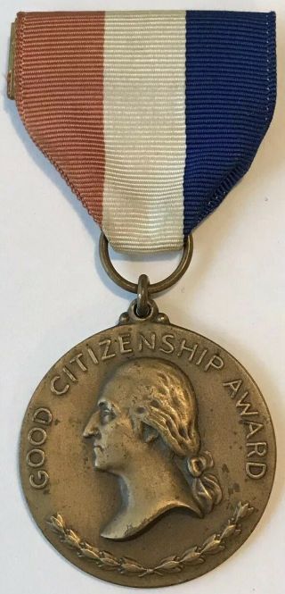 Vintage 1951 Daughters Of The American Revolution Good Citizenship Award Medal