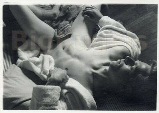 1958 Vintage James Davis Male Nude Don Wible Art Photo Dramatic Shadow Beefcake