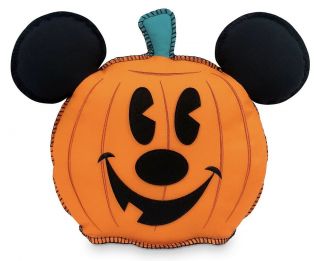 2020 Disney Parks Halloween Mickey Mouse Hey Pumpkin Pillow Plush