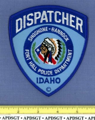 Shoshone Bannock 911 Dispatcher Idaho Indian Tribal Police Patch Communications