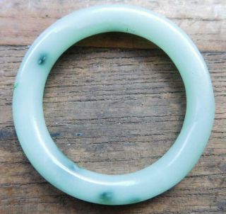 Antique Chinese Jade Ring Bangle Bracelet C1900.