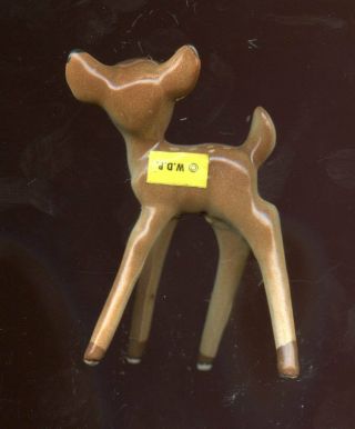 Disney American Pottery Figurine Bambi Scarce Miniature 2 - 1/2 "