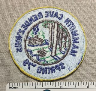 Vintage 1979 MAMMOTH CAVE Boy Scout Spring Rendezvous PATCH Uniform Badge Camp 2