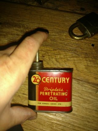 Vintage 20th Century Handy Oiler Dripless Penetrating Oil Can 4 Oz.