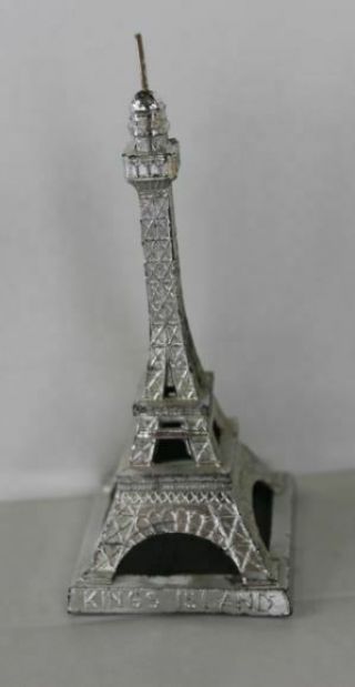 Vintage 1976 Kings Island Amusement Park Metal Eiffel Tower Souvenir,  4.  5 " Tall