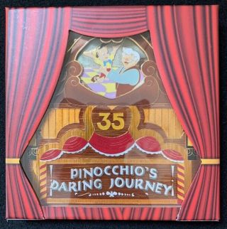 Wdi Disneyland Pinocchio’s Daring Journey 35th Anniversary Jumbo Pin